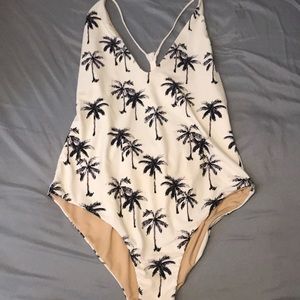 Palm tree bathing suit